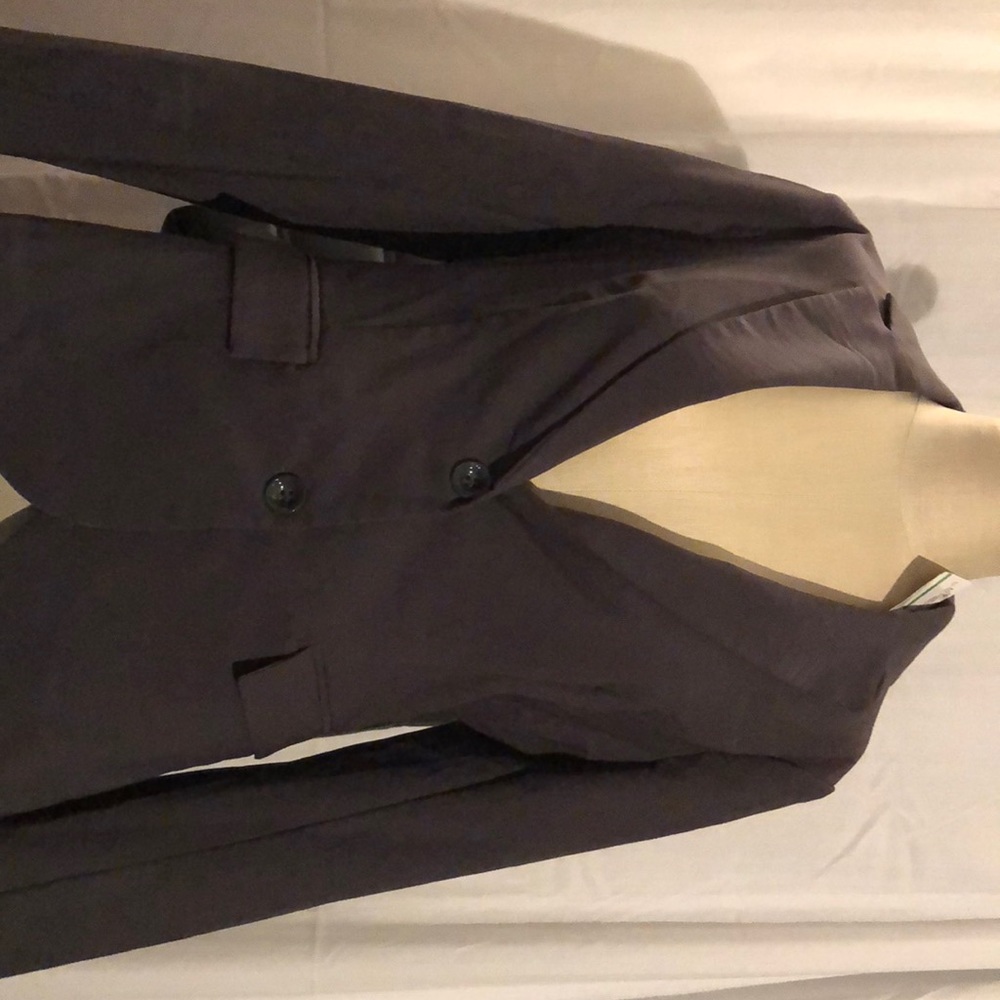 Grass charcoal gray two button blazer size L